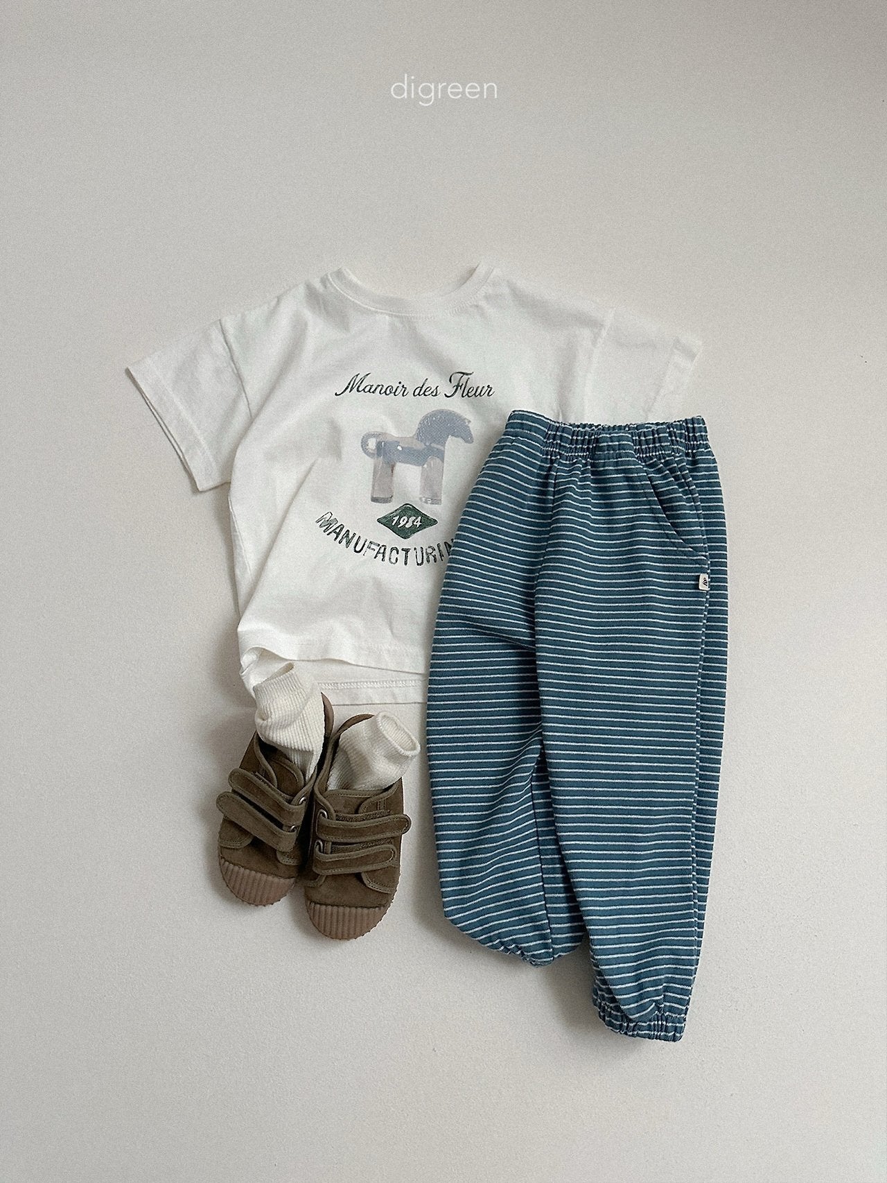 《予約》Stripe Jogger Pants / digreen