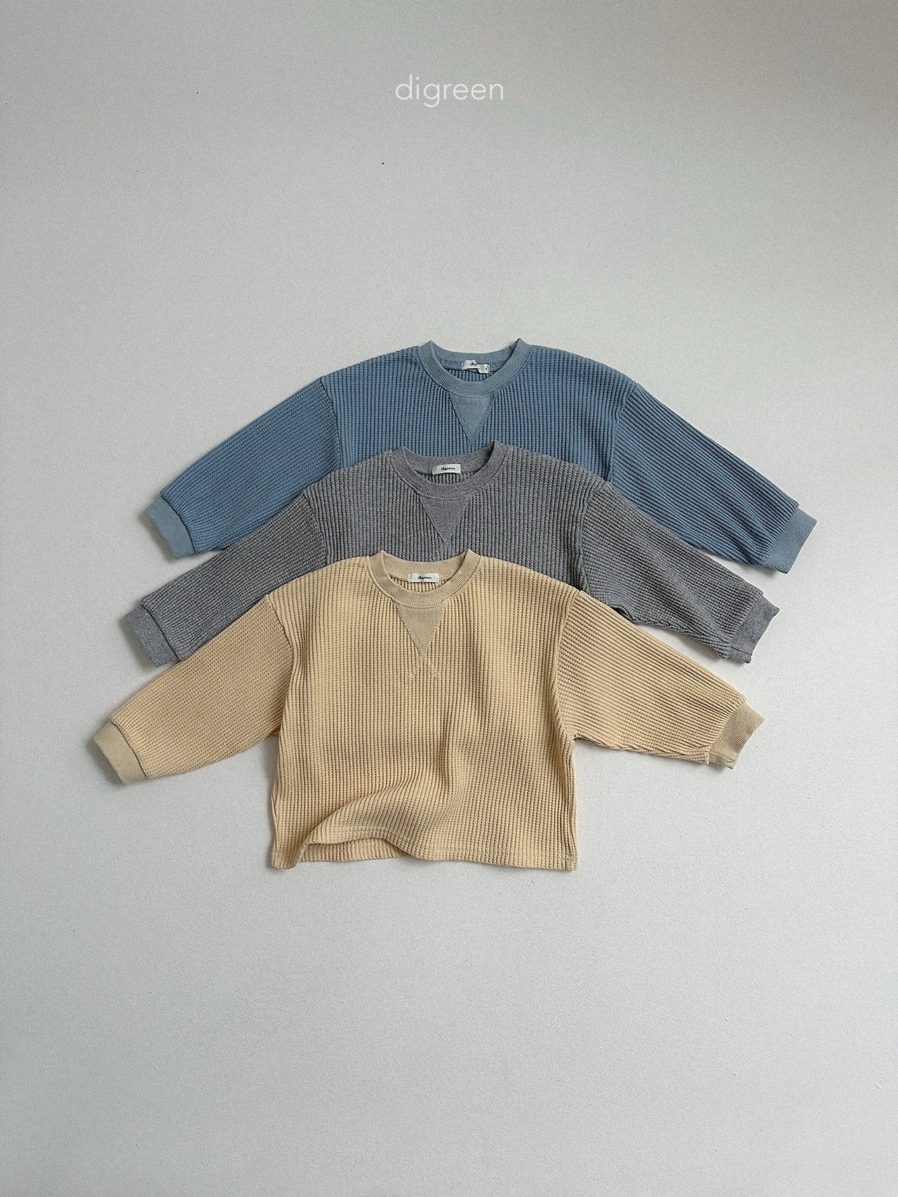 《予約》Flat Waffle Man to Man / digreen