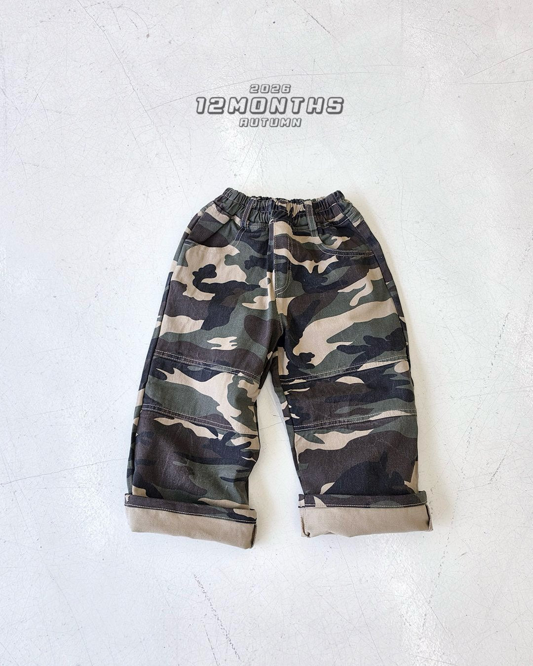 《予約》Cut Camo Pants / 12months
