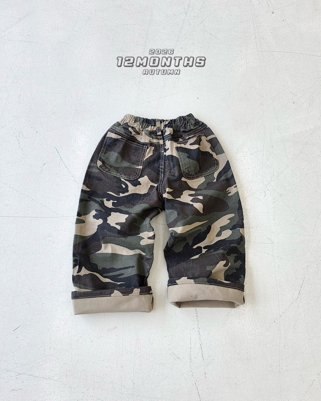 《予約》Cut Camo Pants / 12months