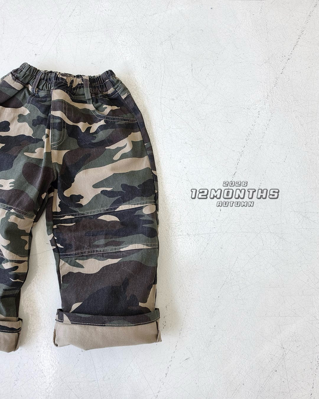 《予約》Cut Camo Pants / 12months