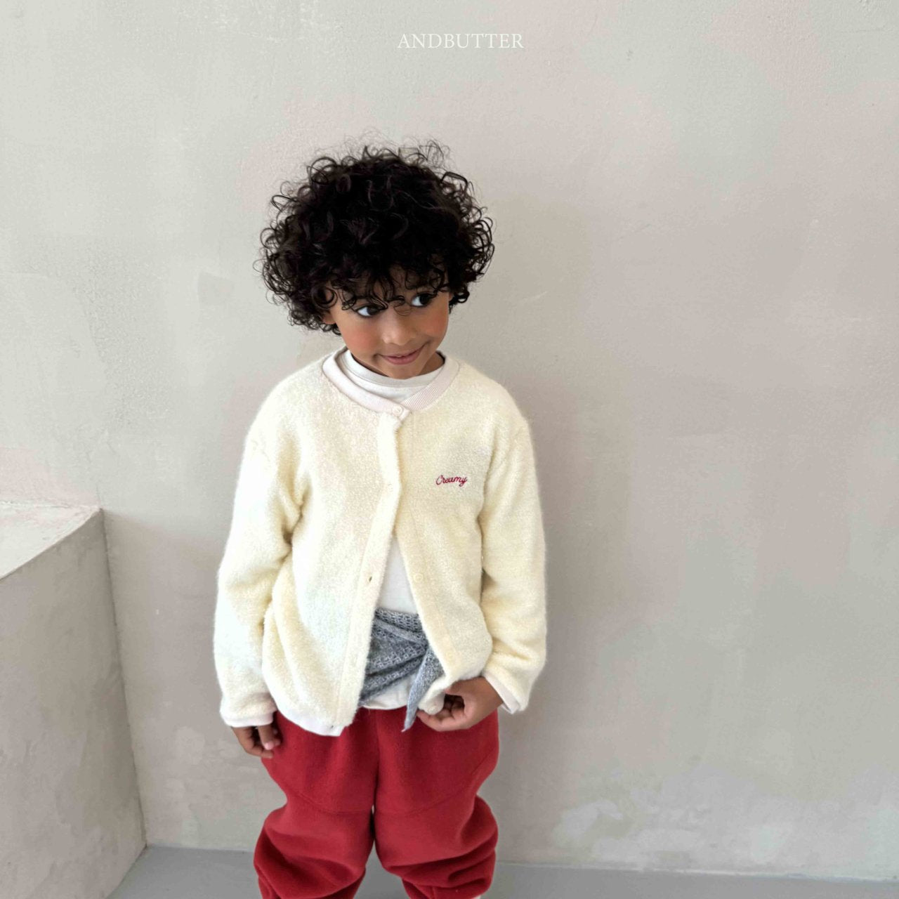 《予約》Creamy Cardigan / andbutter