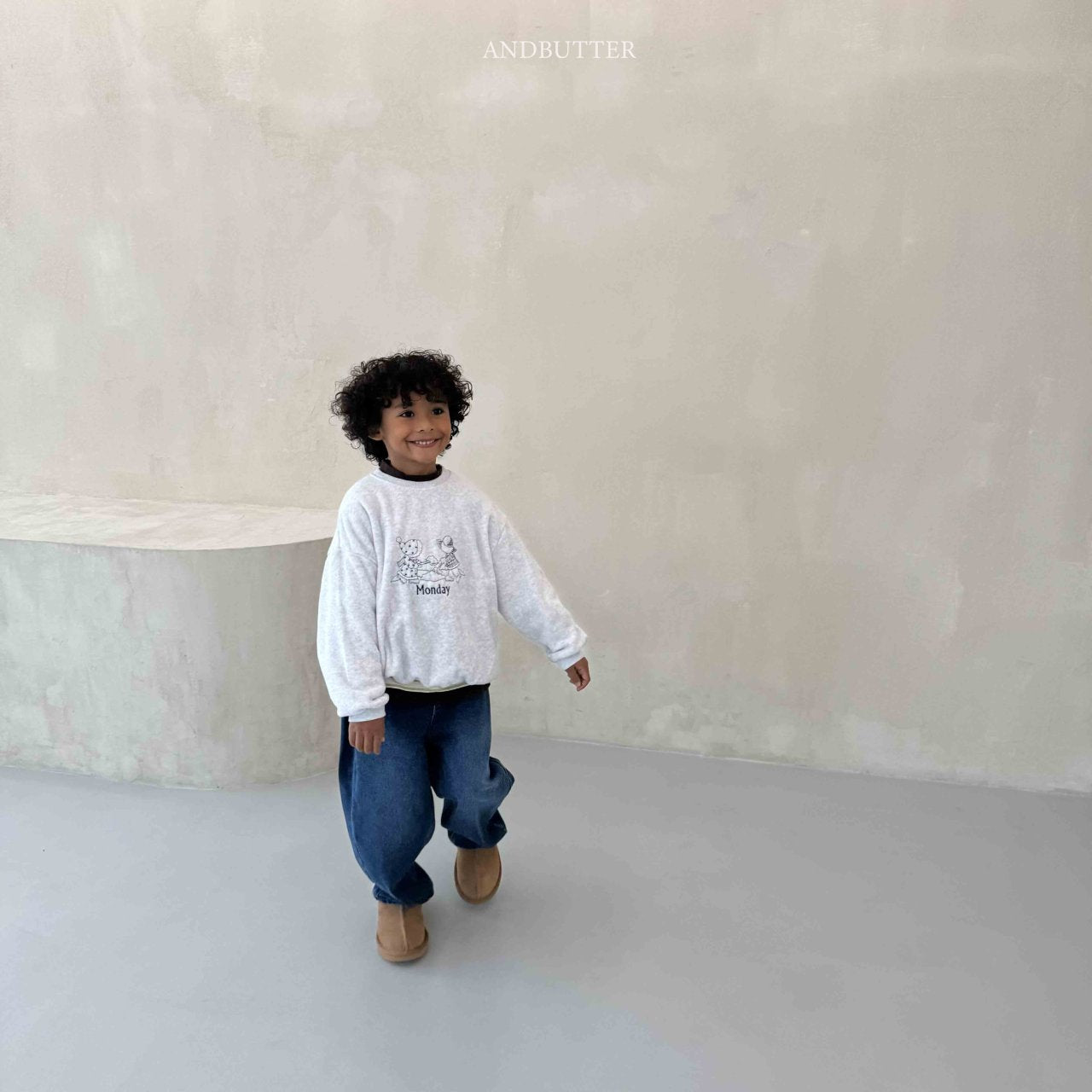 《予約》Snow Day Man to Man / andbutter