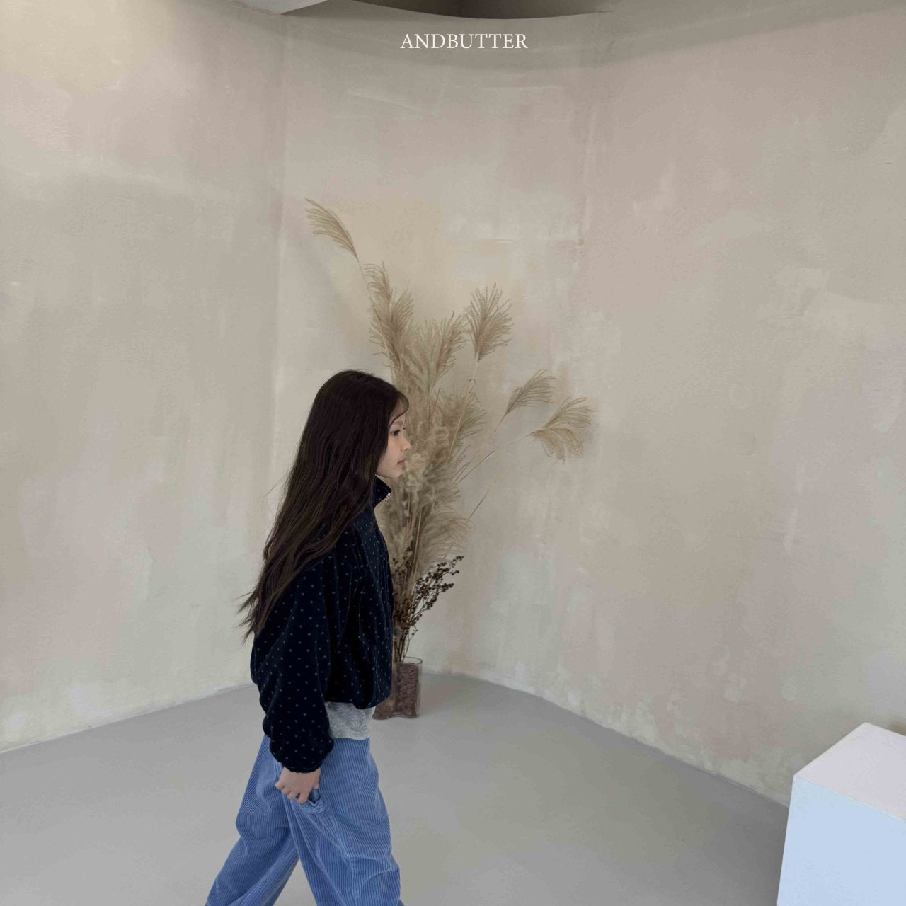 《予約》Dot Half-Zip / andbutter