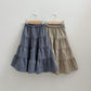 《予約》Check Ruffle Skirt / digreen