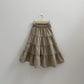 《予約》Check Ruffle Skirt / digreen