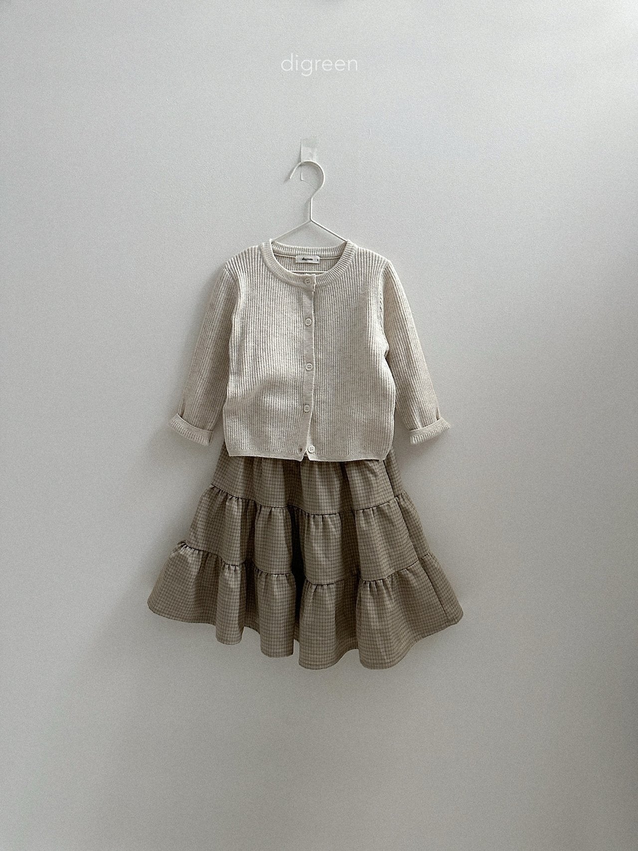 《予約》Check Ruffle Skirt / digreen