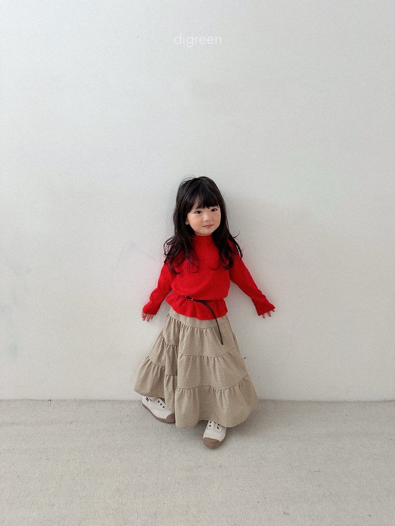 《予約》Check Ruffle Skirt / digreen