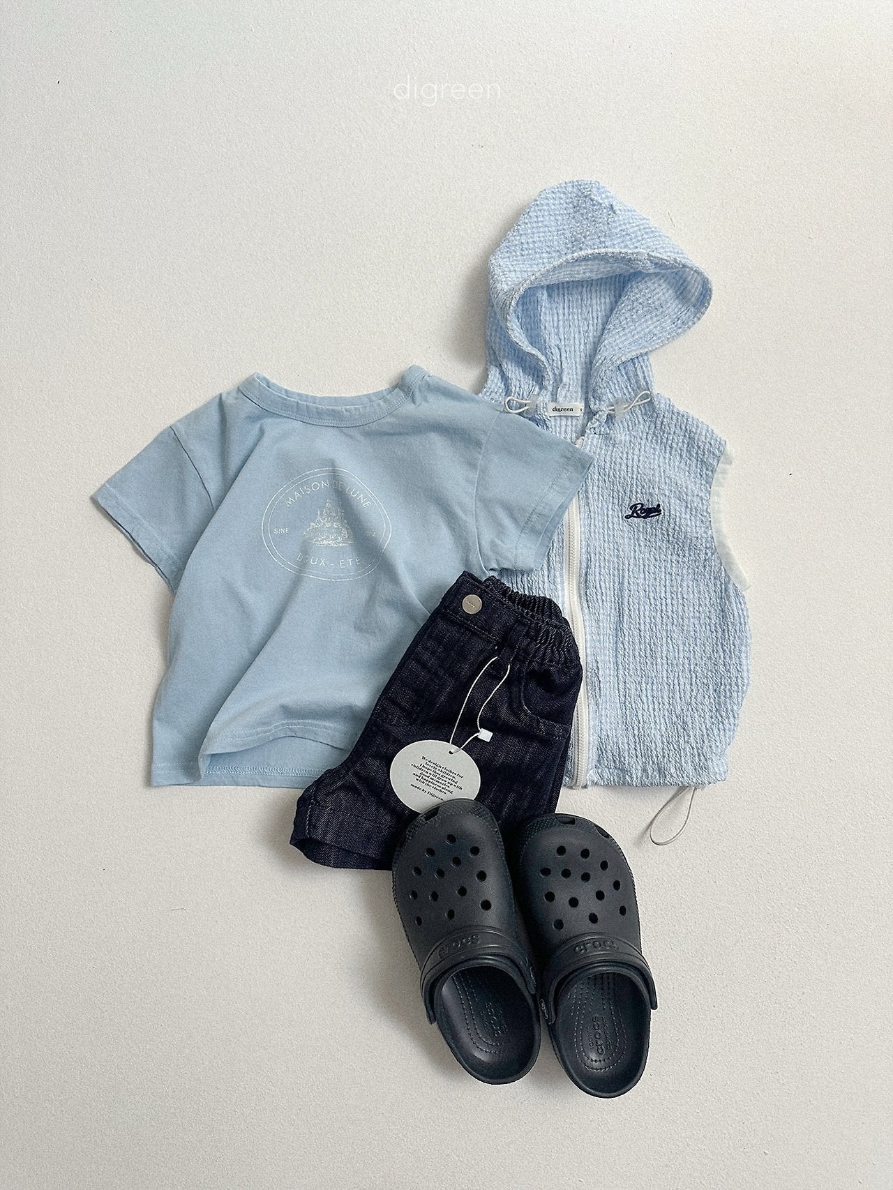 《予約》Diver Shorts Denim / digreen