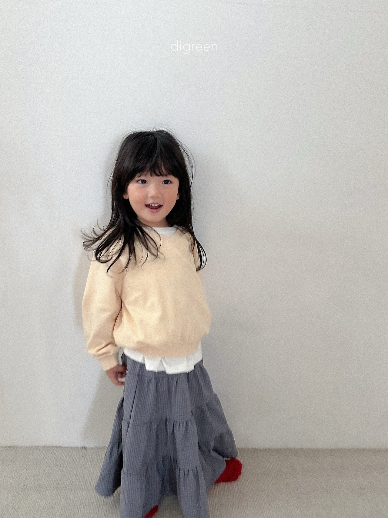 《予約》Check Ruffle Skirt / digreen