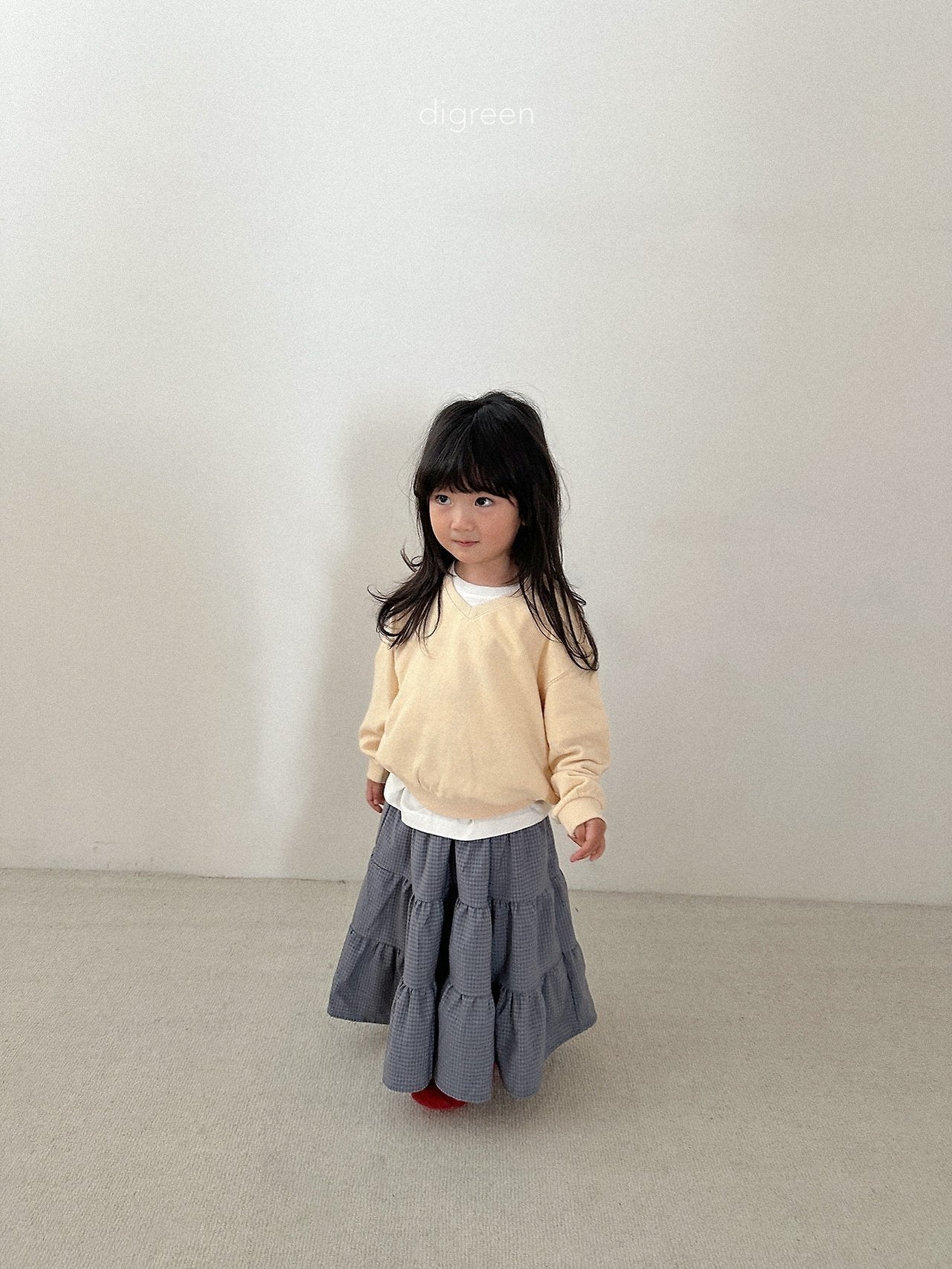 《予約》Check Ruffle Skirt / digreen