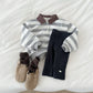 《予約》Striped Collar Man to Man / digreen