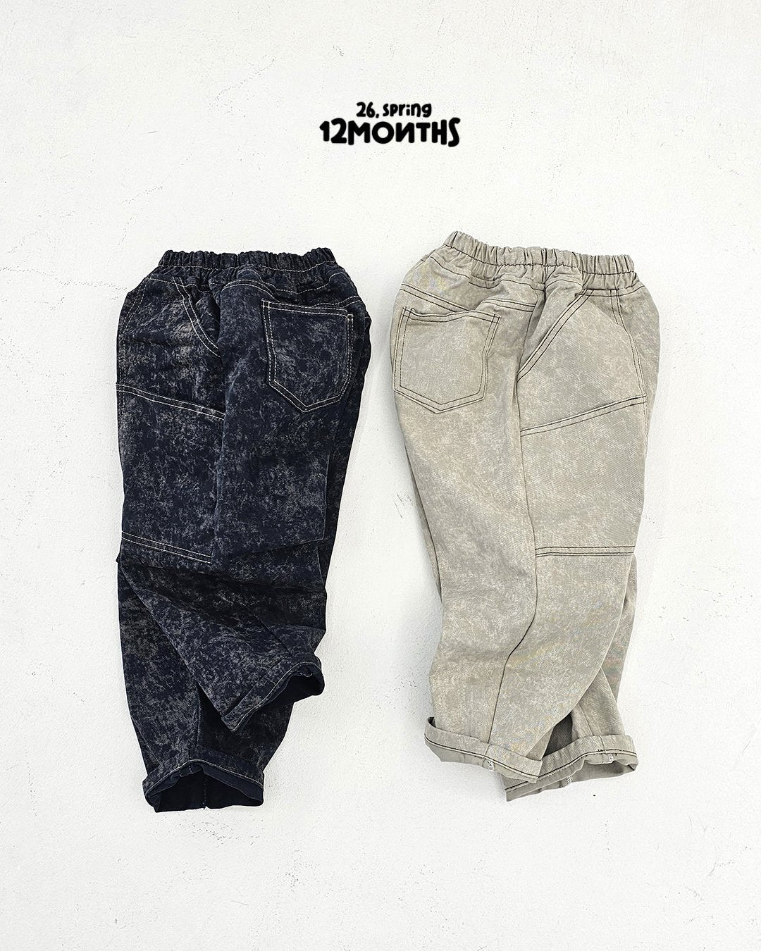 《予約》Two-Tone Denim Pants / 12months