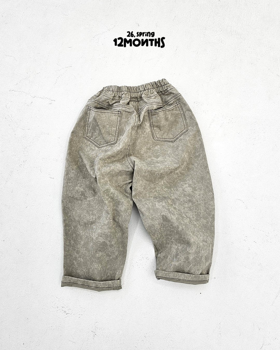 《予約》Two-Tone Denim Pants / 12months