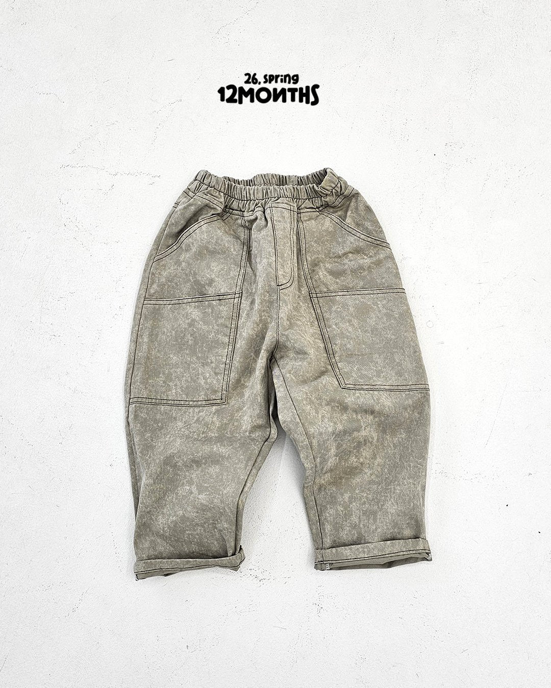 《予約》Two-Tone Denim Pants / 12months