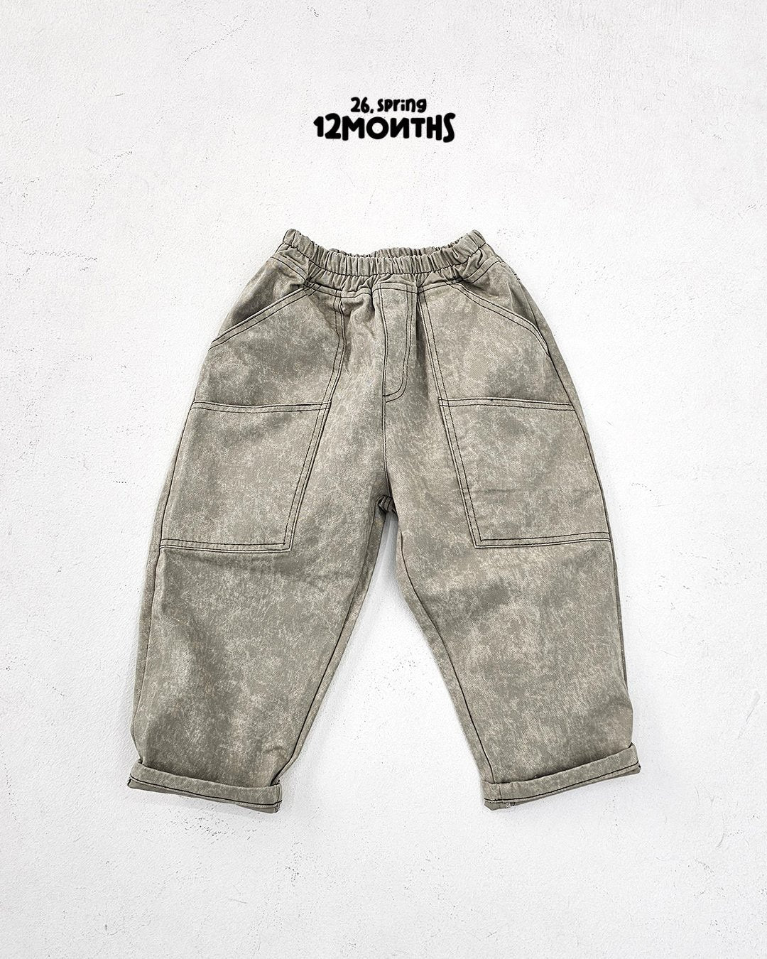 《予約》Two-Tone Denim Pants / 12months