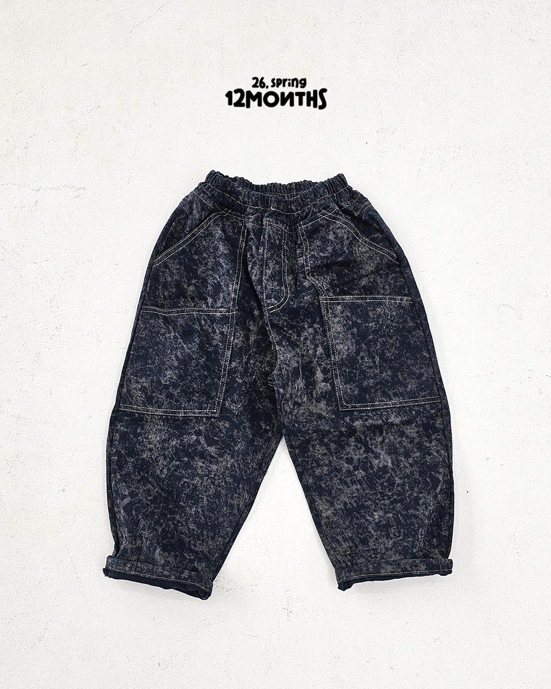 《予約》Two-Tone Denim Pants / 12months