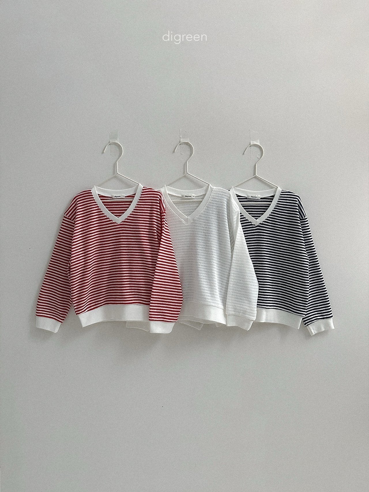 《予約》Summer Stripe Man to Man / digreen