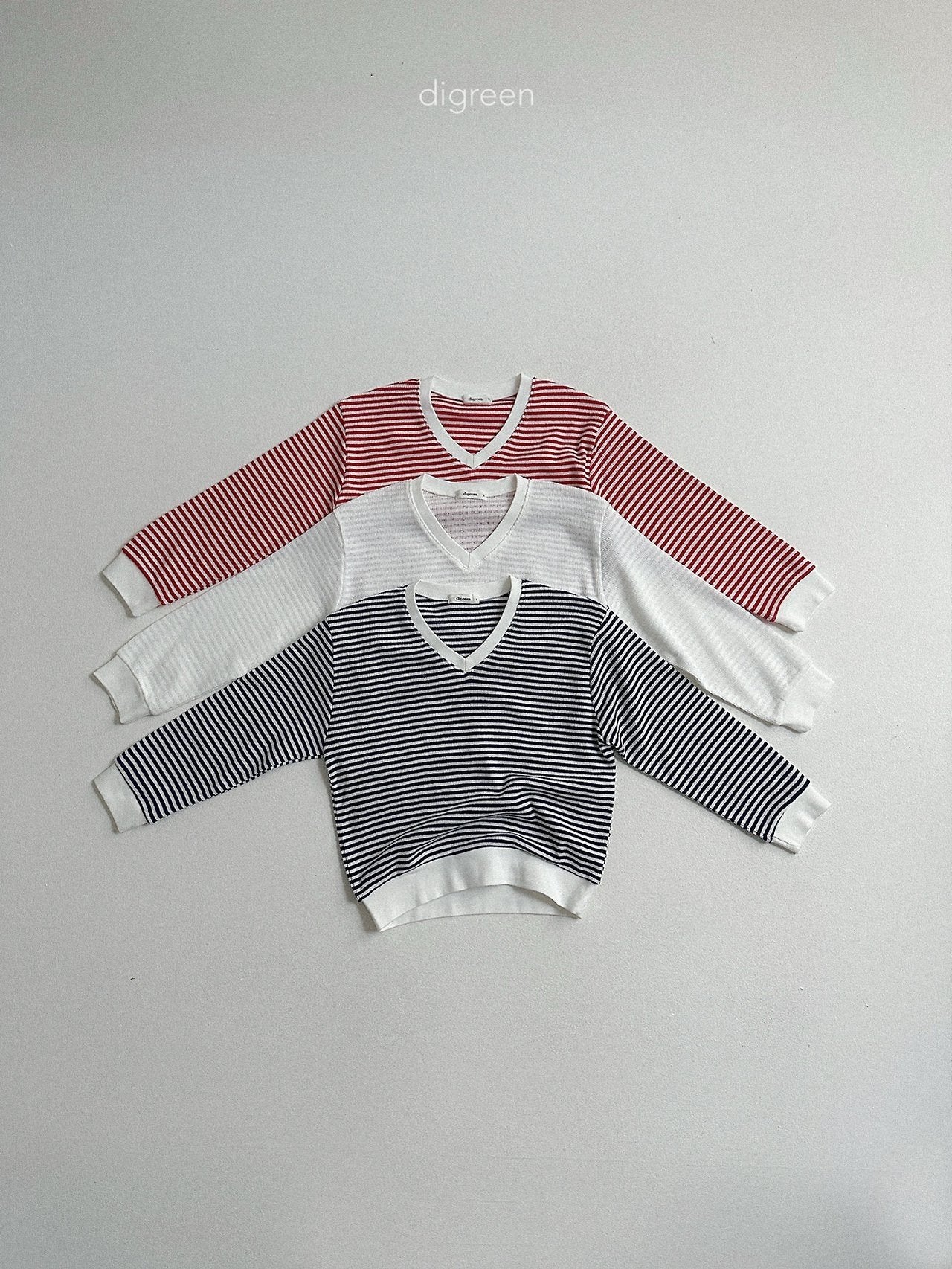 《予約》Summer Stripe Man to Man / digreen