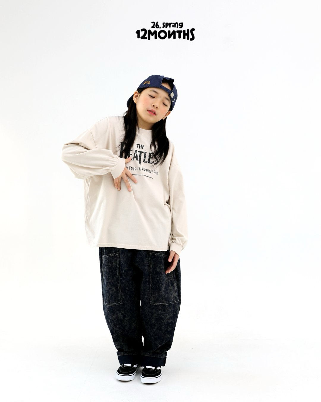 《予約》Two-Tone Denim Pants / 12months