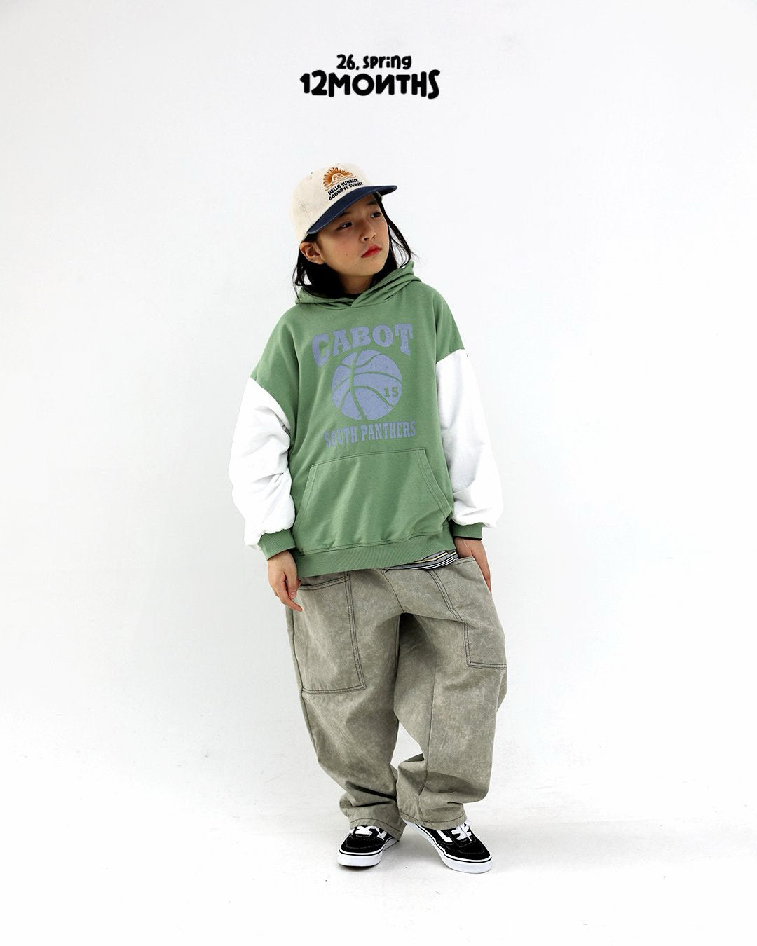 《予約》Two-Tone Denim Pants / 12months