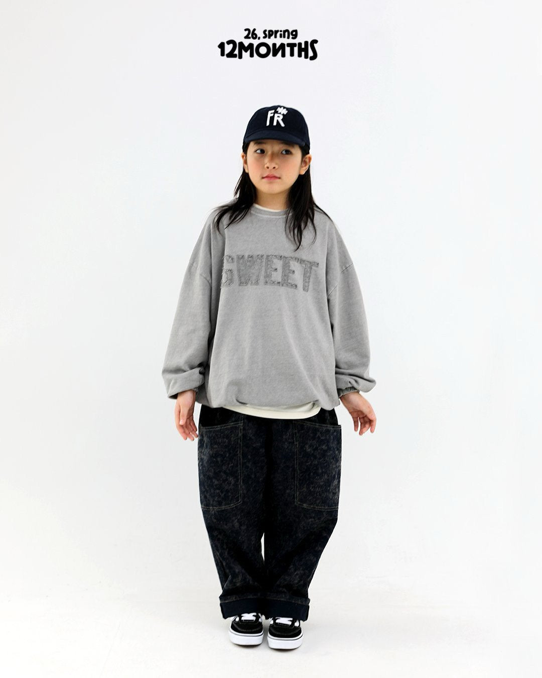 《予約》Two-Tone Denim Pants / 12months