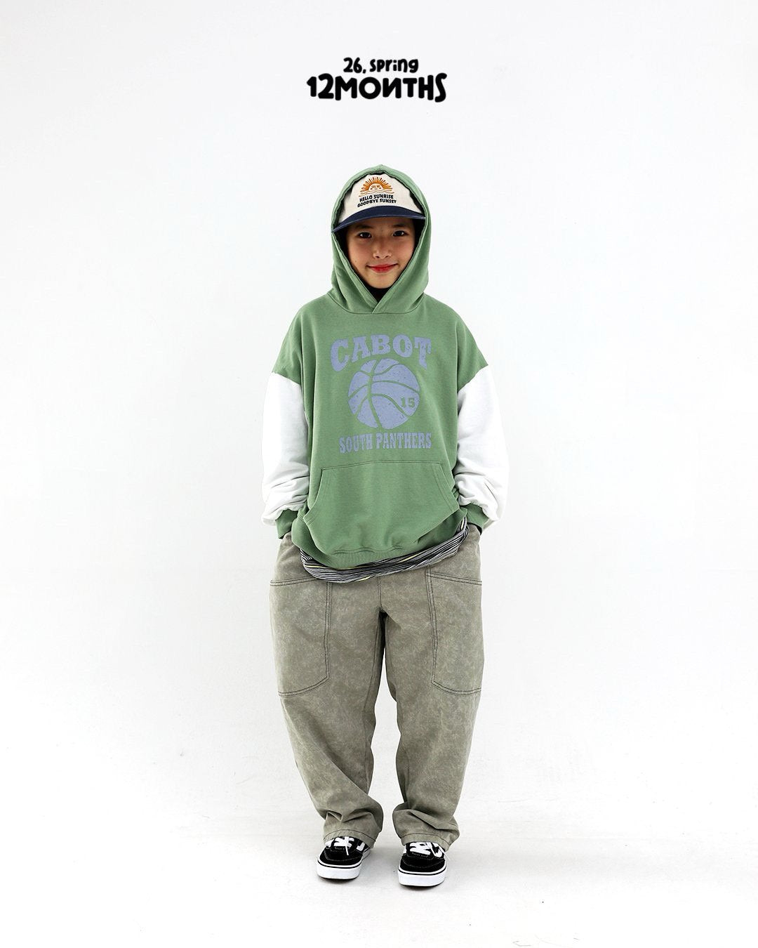 《予約》Two-Tone Denim Pants / 12months