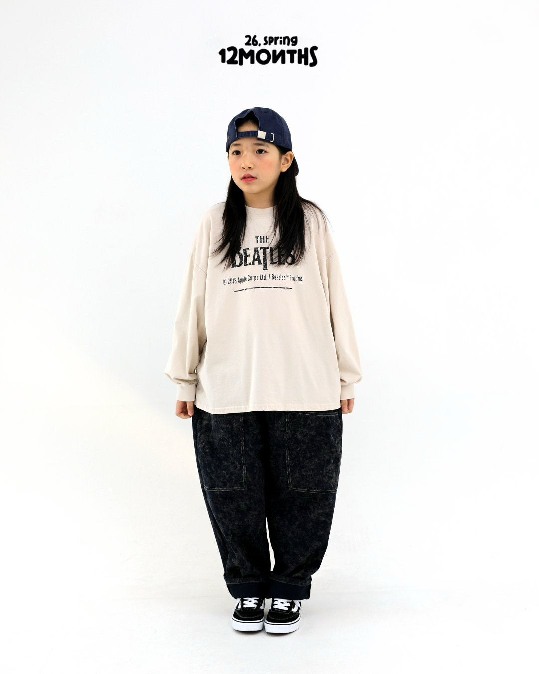 《予約》Two-Tone Denim Pants / 12months