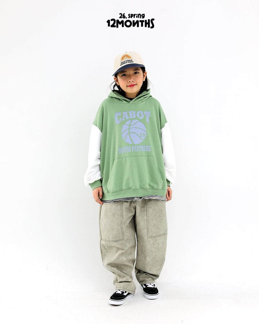 《予約》Two-Tone Denim Pants / 12months