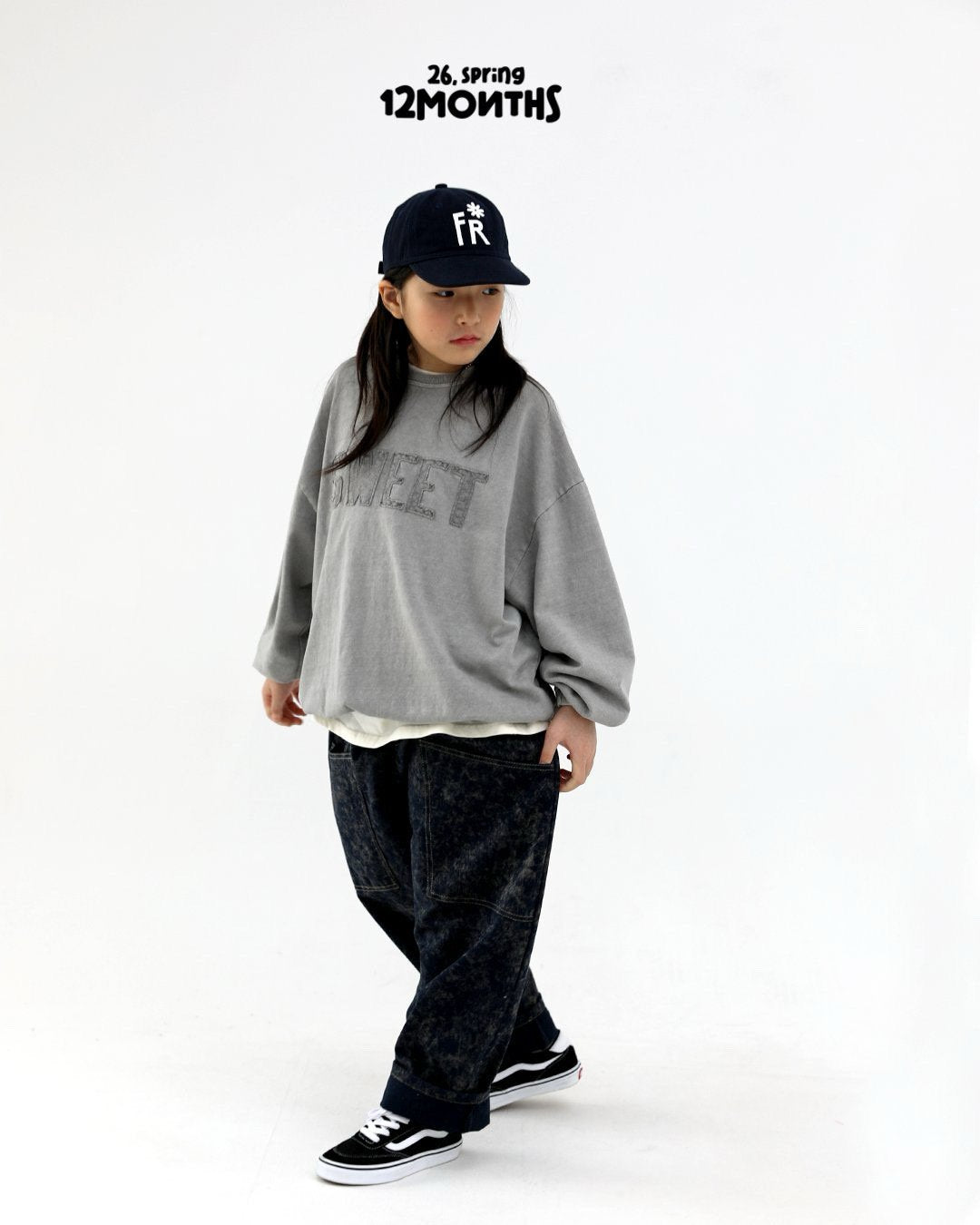 《予約》Two-Tone Denim Pants / 12months