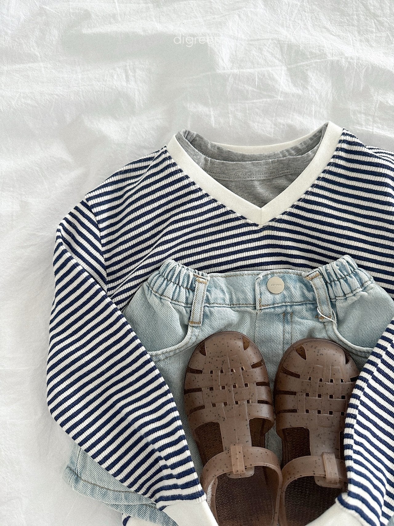 《予約》Summer Stripe Man to Man / digreen