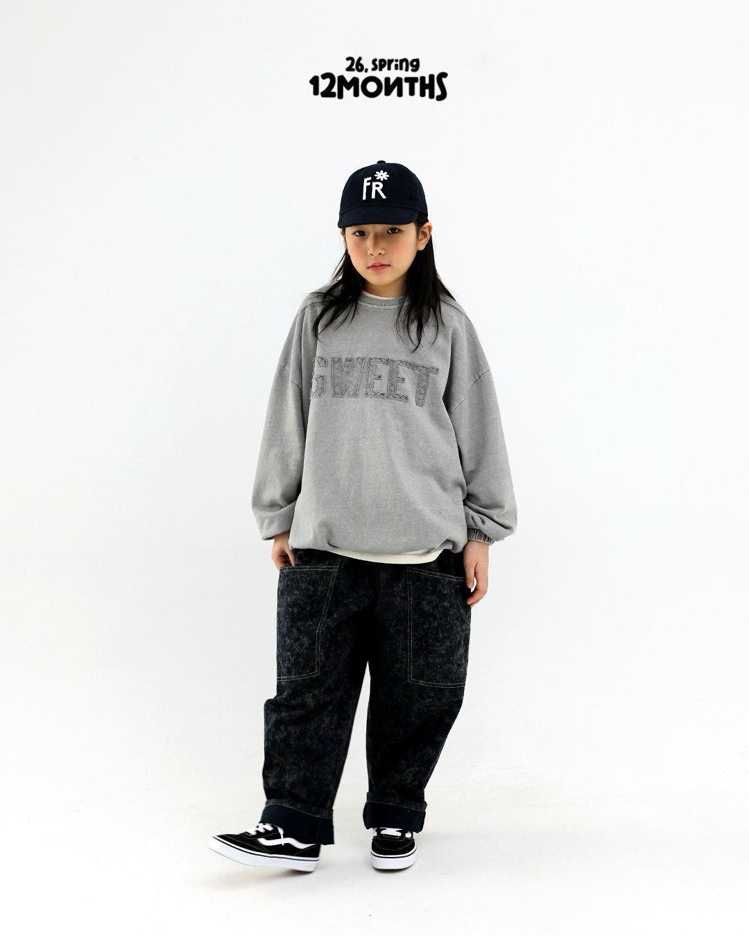 《予約》Two-Tone Denim Pants / 12months