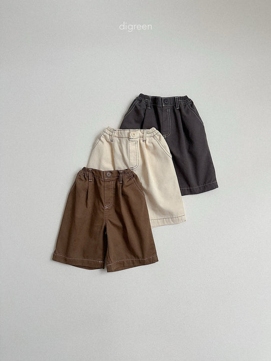 《予約》Stitch Bermuda Pants / digreen