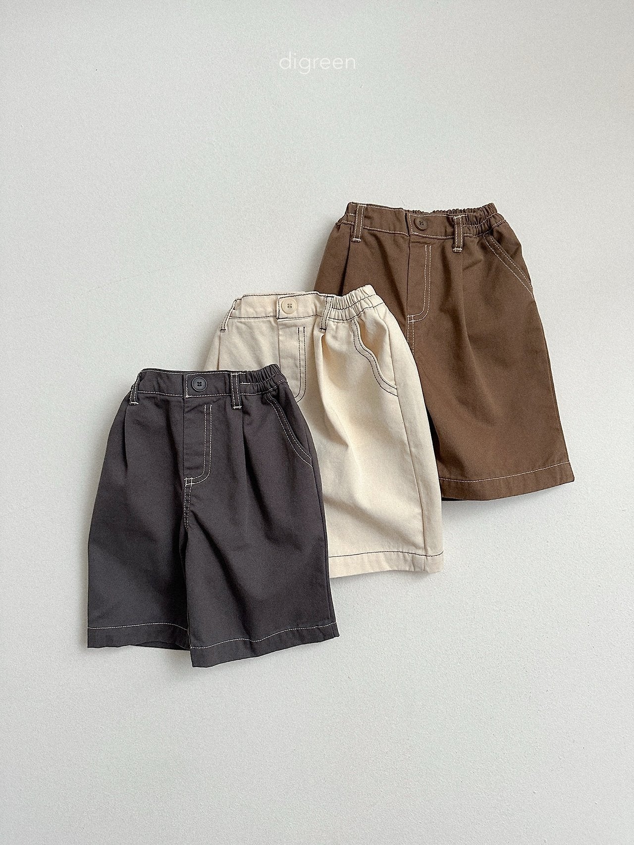 《予約》Stitch Bermuda Pants / digreen