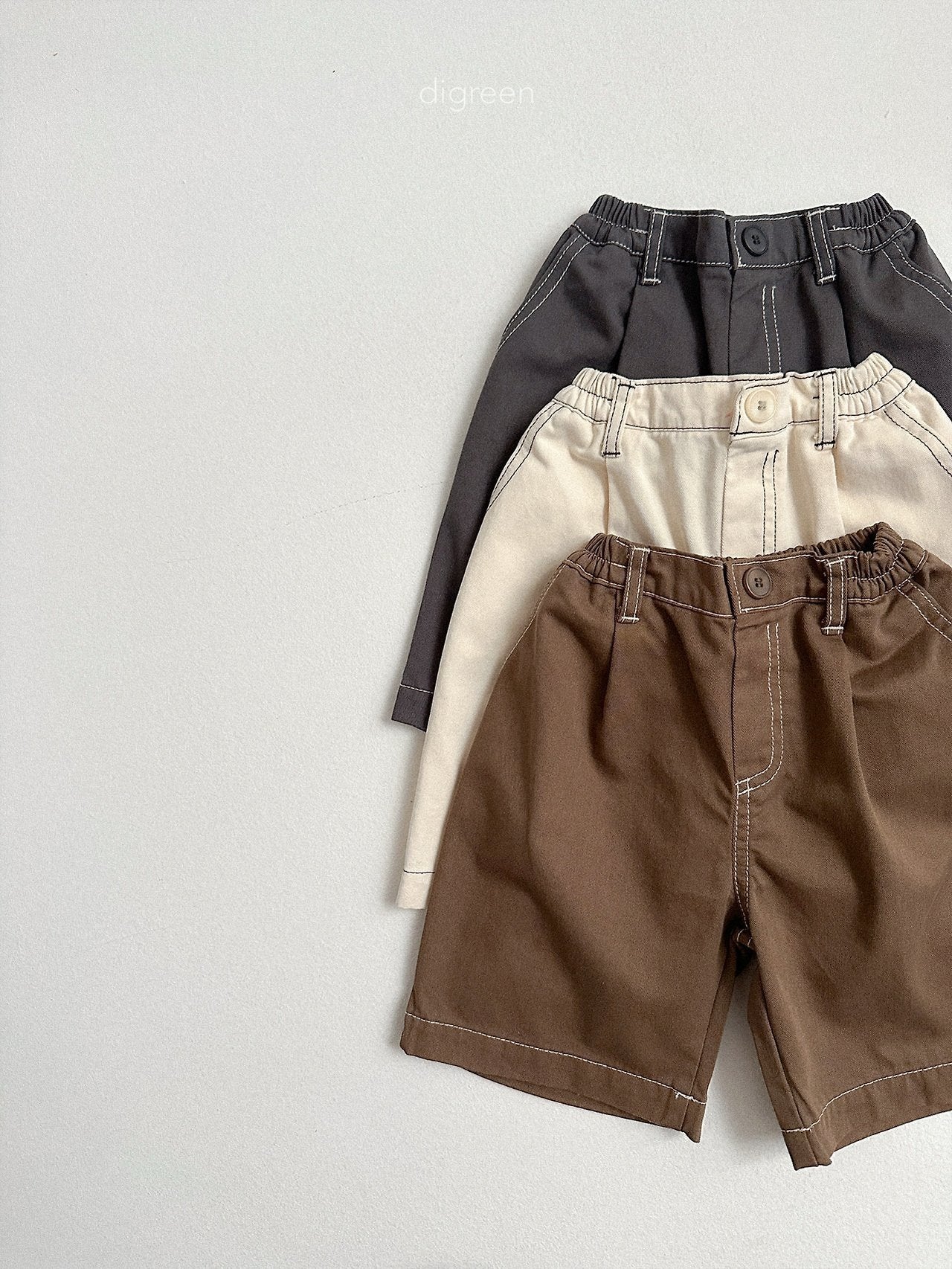 《予約》Stitch Bermuda Pants / digreen