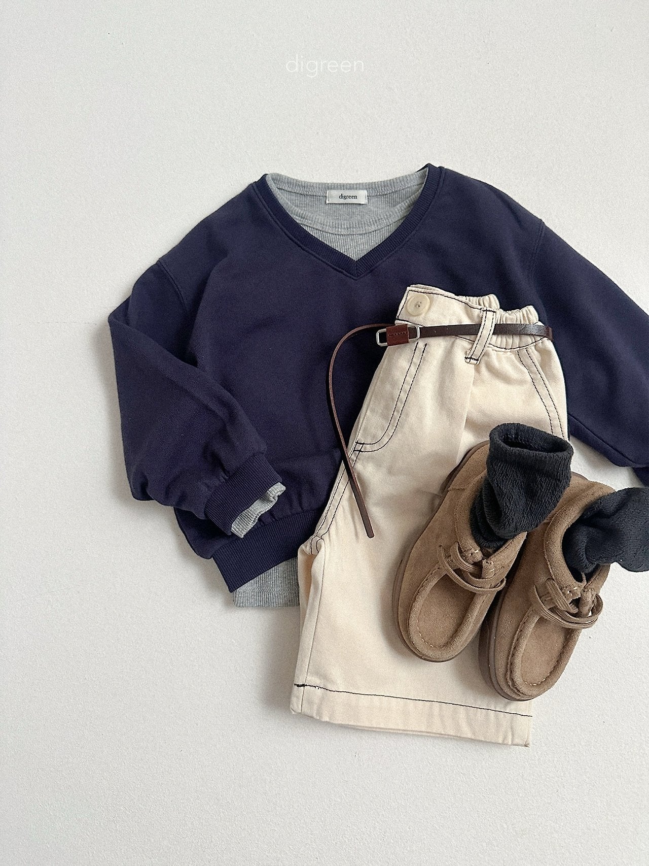 《予約》Stitch Bermuda Pants / digreen