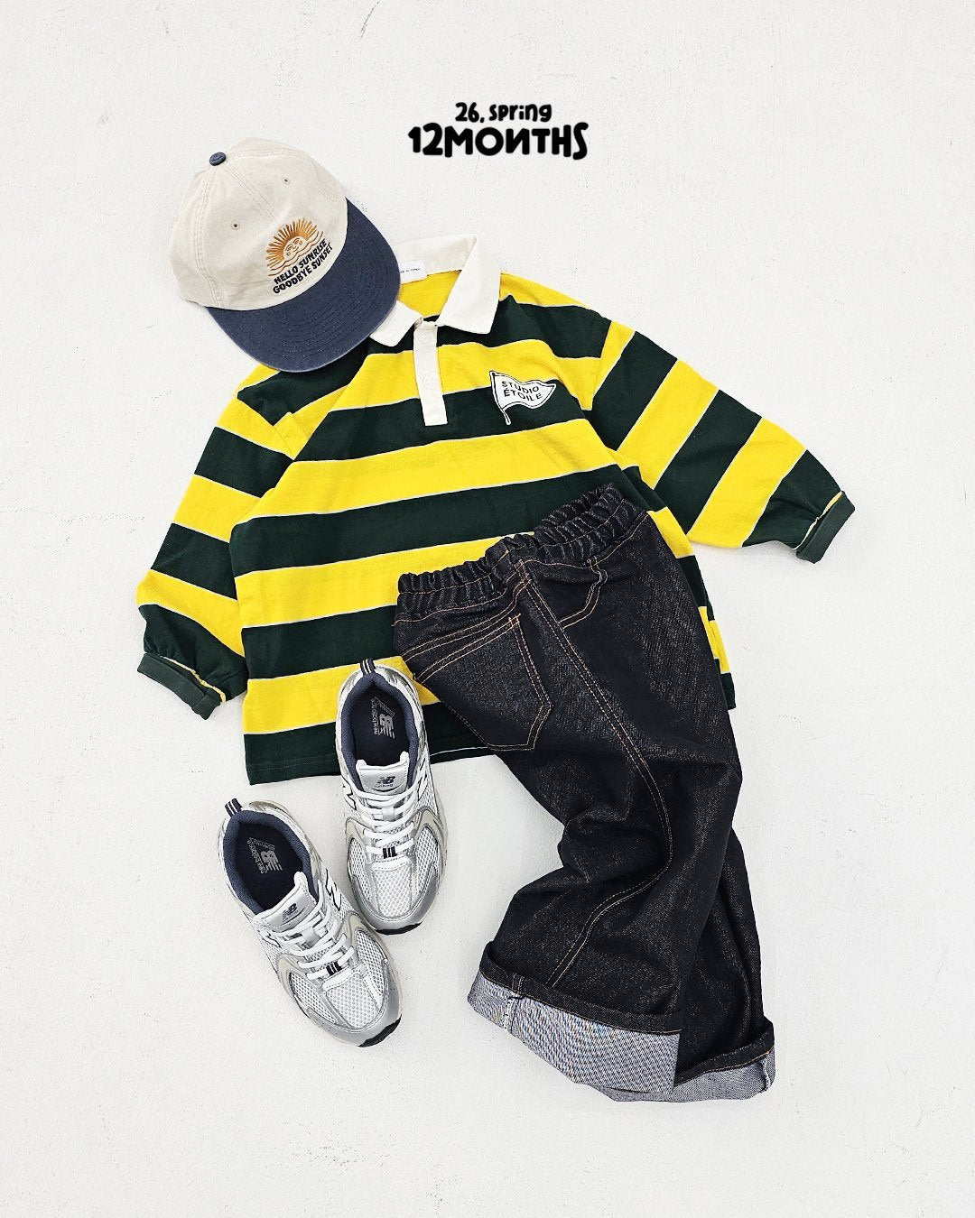 《予約》Retro Collar T-Shirt / 12months