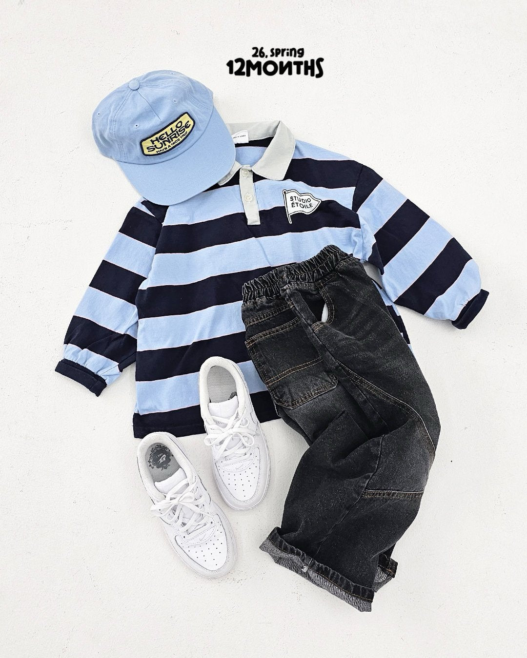 《予約》Retro Collar T-Shirt / 12months