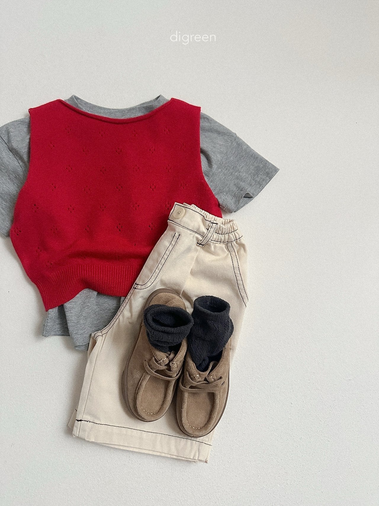 《予約》Stitch Bermuda Pants / digreen