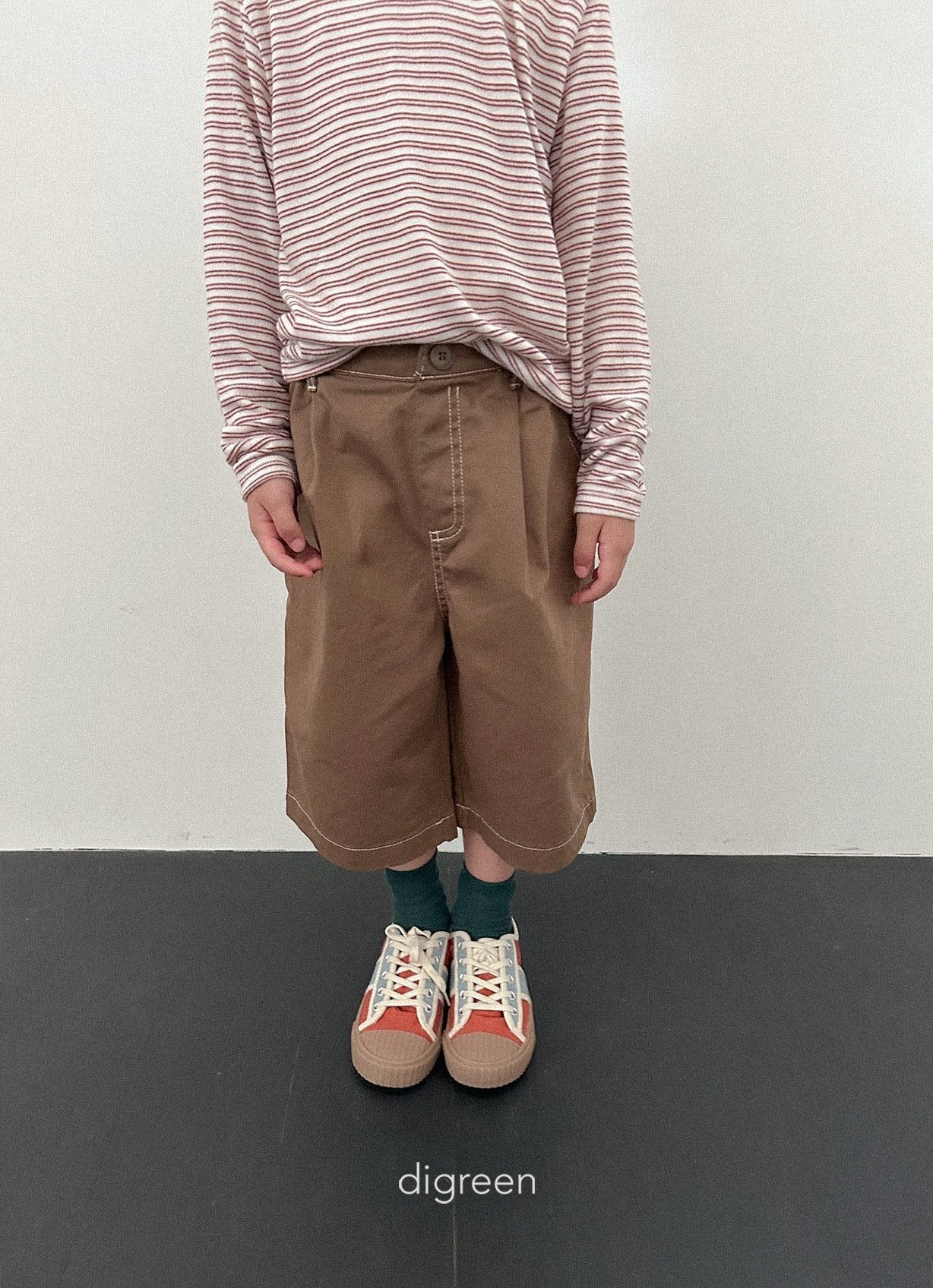 《予約》Stitch Bermuda Pants / digreen