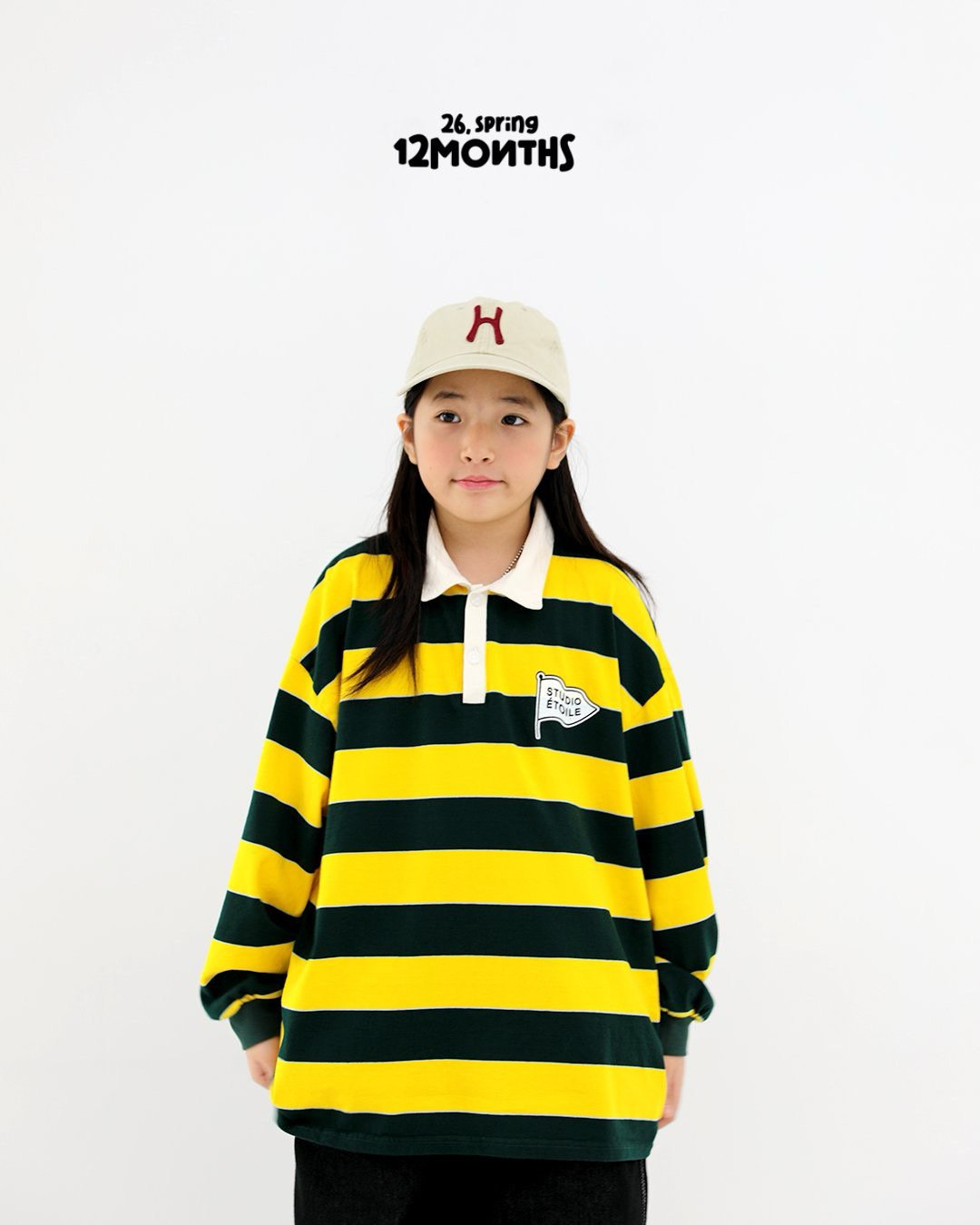 《予約》Retro Collar T-Shirt / 12months