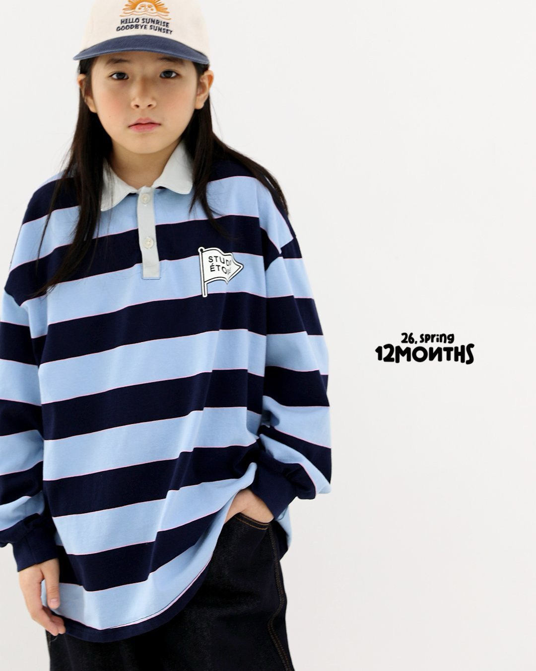 《予約》Retro Collar T-Shirt / 12months