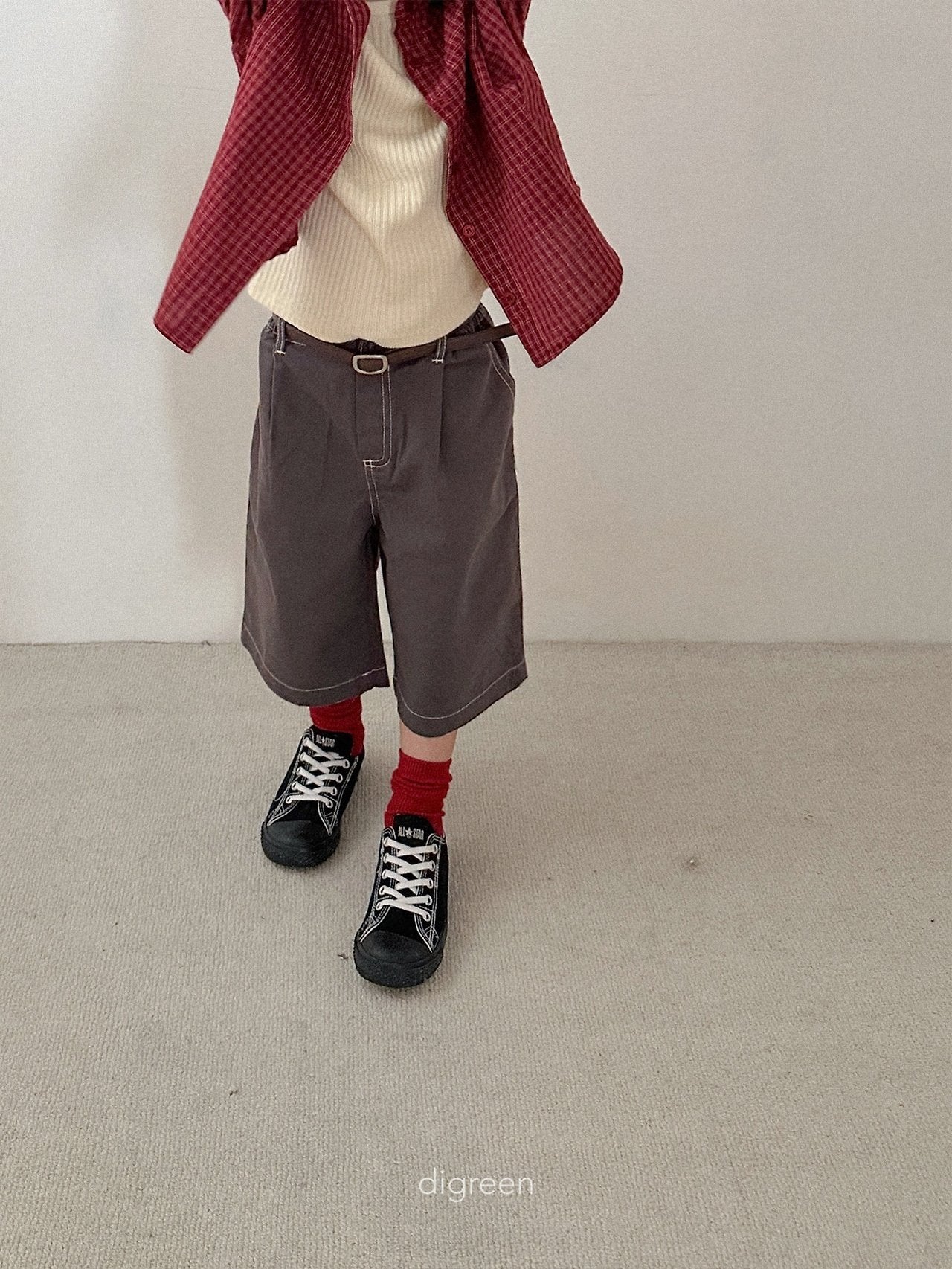 《予約》Stitch Bermuda Pants / digreen