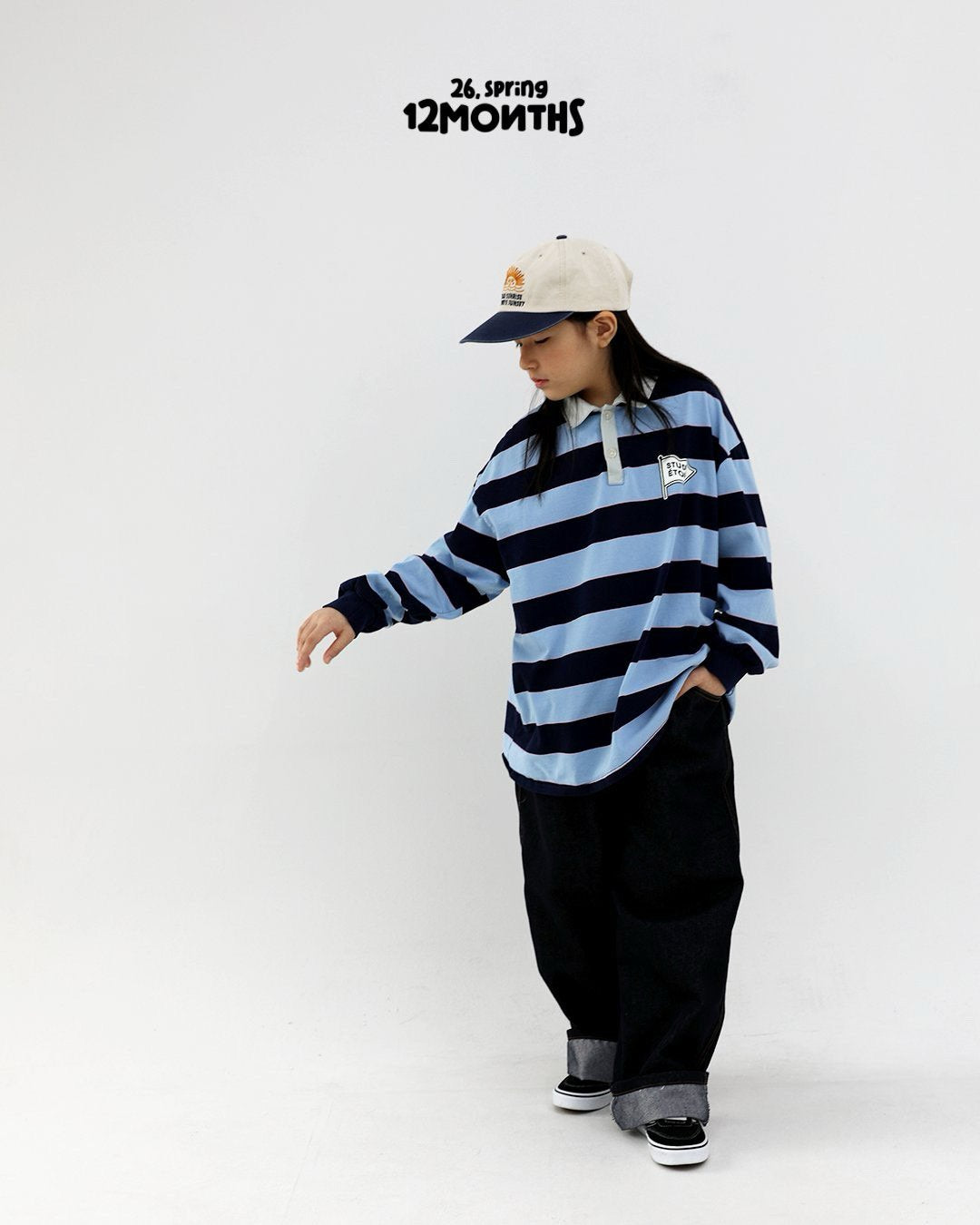 《予約》Retro Collar T-Shirt / 12months