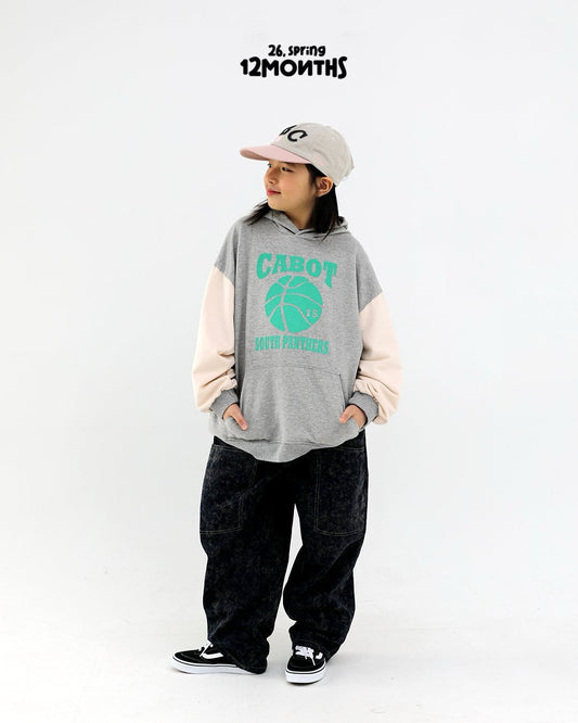 《予約》Color-Block Hooded Sweatshirt / 12months