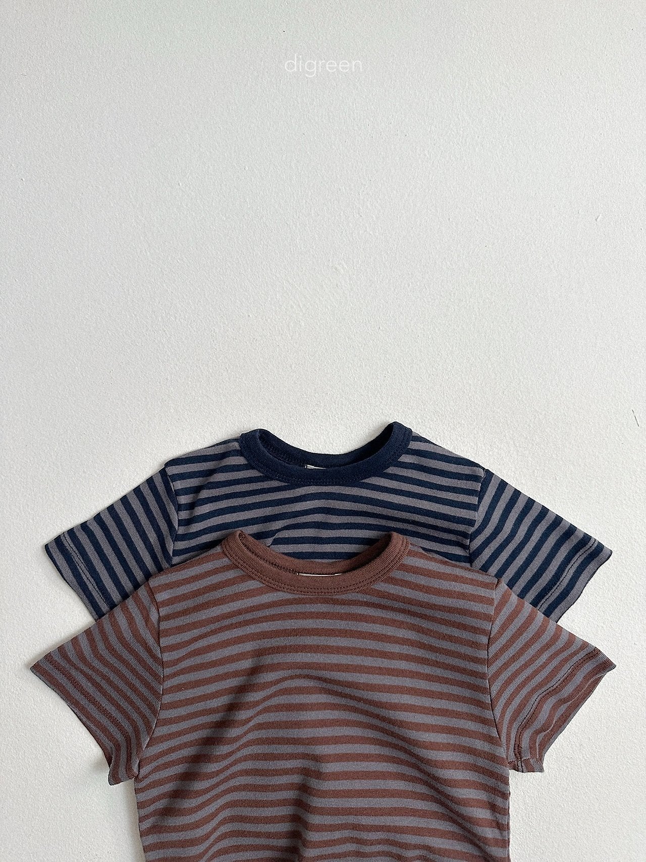 《予約》Camel Stripe Tee / digreen