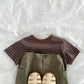 《予約》Camel Stripe Tee / digreen