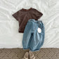 《予約》Camel Stripe Tee / digreen