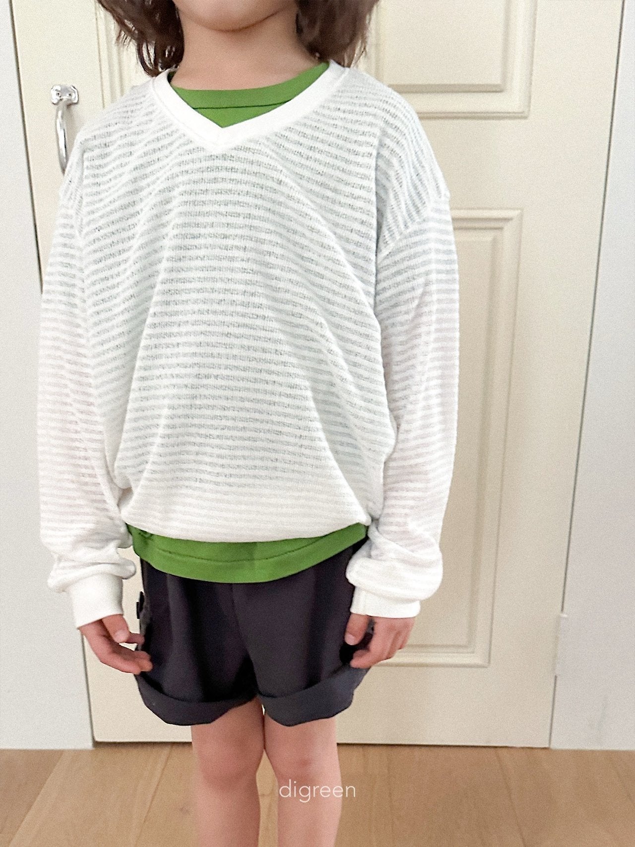 《予約》Summer Stripe Man to Man / digreen