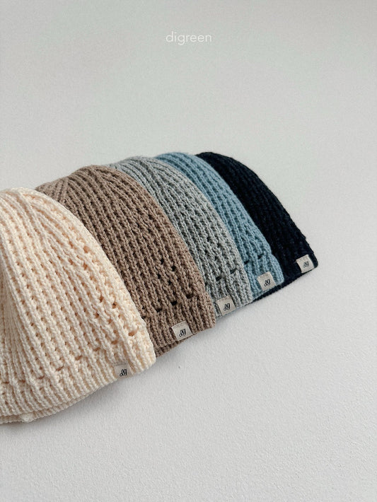 《予約》Eyelet Beanie / digreen